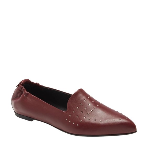 AGL Studded Pointy Toe Moc in Purple Leather - Size 5.5 - Picture 8 of 8